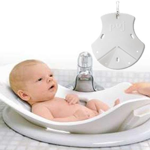 Puj Tub - The Soft, Foldable Baby Bath Tub, White