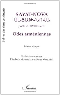 Odes Armeniennes Edition Bilingue Francais Armenien Babelio