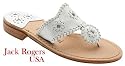 Jack Rogers Navajo Women's White Thong Sandals.