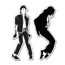 MICHAEL JACKSON 2 STICKER SET - Sticker Decal - #S0057