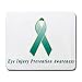 Eye Injury Prevention Awareness Ribbon Mouse Pad