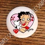 Betty Boop Pink Heart Drawer Pulls Knobs