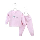 (ホールドウェル)holdwell キッズ パジャマ 男の子 女の子 長袖 上下セット ベビー ジュニア ルームウェア 肩ボタン シャツ