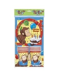 Toy: Curious George Party Pack for 8 - Unique Industries