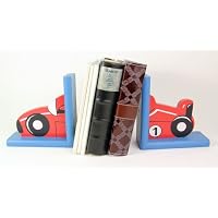 Set of 2 Kinder Race Car Book Ends