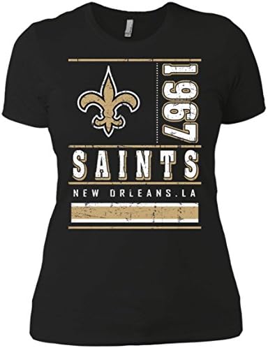 New Orleans Saints - Nfl American Football Teams - National Football League 2016 Women T-shirt - Black / XX-Large