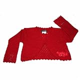 Jean Bourget - Short Red crochet cardigan
