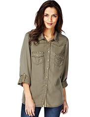 Indigo Collection Studded Shirt
