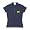 Antigua Michigan Women's Remarkable Baby Rib Short Sleeve Polo Shirt (Small, Navy)