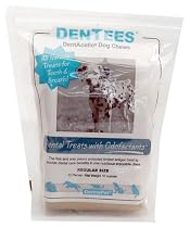 Dermapet Dentees Chewis a all natural, multifunctional treat that is good for your pets teeth and breath.