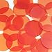 Round Sequin 40mm Orange Transparent Glossy and Matte Duo Two Sided Loose Couture Paillettes