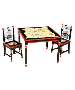 Guidecraft Pirate Table and Chair Set
