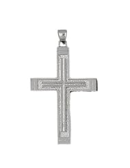 Clevereves 14K White Gold Pendant Cross 12.9 - Gram(s)