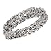 .925 Silver Ornate Woven Bracelet- 7.5"
