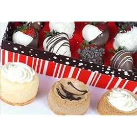 3 Mini Cheesecakes with 1 Dozen Berries
