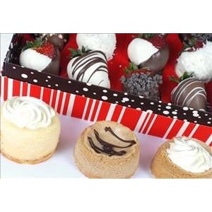 3 Mini Cheesecakes with 1 Dozen Berries by Cheesecake