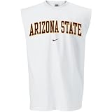 Nike Arizona State Sun Devils White College Classic Sleeveless T-shirt