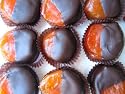 Dark Chocolate Dipped Apricots, 1 Lb Box