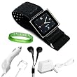 Apple iPod nano (6th Generation) NEWEST MODEL Premium Accessory Kit For (Ipod Nano 8 GB , Ipod Nano 16 GB) includes: Black Athletic Sports Wrist band holder + APPLE APROVED ipod nano 6th generation car charger + APPLE APROVED ipod nano 6Th generation wall charger + ipod nano 6th generation earphones + Vangoddy ?, Live*Laugh*Love wrist band!!!