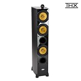 Crystal Acoustics THX® Select Certified THX-T3 Special Edition Stereo Reference Awarded Stereo Speaker (1unit), Now with more Bass -Black Gloss/Ash Black