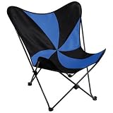 LumiSource Butterfly Chair, Purple/White Flower