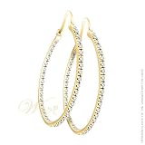 STUDIO 925: *ULTIMATE ZENITH CIRCLE OF FIRE VERMEIL IN N'OUT HOOP EARRINGS*