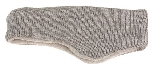 Strick Stirnband mit Ohrenklappen grau