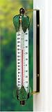 Decorative Verdigris Finished Brass Thermometer