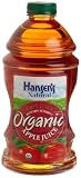 Hansen's Juice Apple, No Sugar Added, Organic, 64-Ounce Plastic Bottles (Pack of 8)