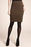 Striped Stretch Mini Skirt [T57-7297-S]
