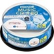 maxell ���y�p CD-R 80�� �C���N�W�F�b�g�v�����^�Ή��z���C�g(���C�h���) 20�� �X�s���h���P�[�X�� CDRA80WP.20SP