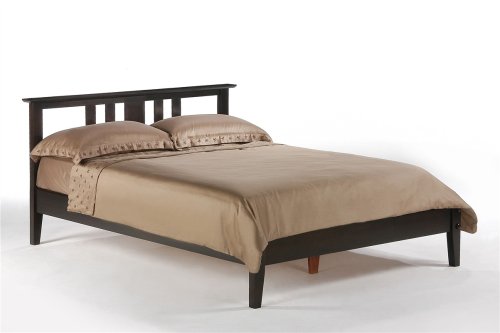 Thyme Queen Platform Bed w/ Dark Chocolate Finish