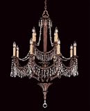 12 Light Chandelier - Distressed Antique Bronze Finish