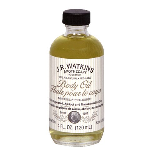 J.R. Watkins Body Oil, 4 fl oz (120 ml) (Pack of 3) by Grapeseed Oils