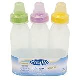 Evenflo Classic Clear Bottles 8 OZ - 3 PK