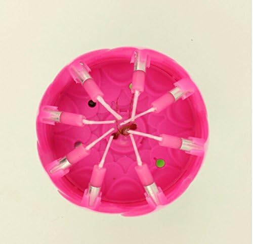 Crazy Holiday 1pcs Singing , Flower Birthday Candle (Pink)
