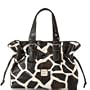 Authentic Dooney & Bourke Medium Giraffe Chiara Bag Tote Brown Tmoro