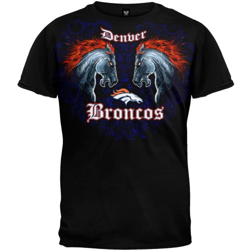 Denver Broncos - Face Off Mens T-Shirt