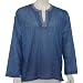 Mens Embroidered Kurta Casual Cotton Shirt India Chest 40 inches