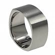 316L stainless steel ring with matte polish (Sizes 5-14)stone - Width: 7mm (Sizes 8-12)