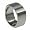 316L stainless steel ring with matte polish (Sizes 5-14)stone - Width: 7mm (Sizes 8-12)