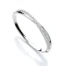 Buckley Rhodium Wrap Bangle