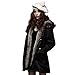 Hee grand Women Winter Faux Fur Coat Winter Coats for Women Warm Parka Jackets for Women Hood Jacket Black M 8