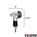 Krator® Motorcycle 4pcs Smoke Front and Rear Chrome Turn Signals Indicators Blinkers Lights Fits Metric Cruisers Harleys Bullet Chrome Turn Signals Blinkers Suzuki Honda Kawasaki Yamaha