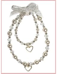 Mom and Me, Sterling Silver Bracelet Set for mother and daughter.