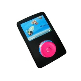 Black Silicone Skin Case Cover for SanDisk Sansa Fuze 2gb, 4gb & 8gb + Belt Clip, Lanyard & Screen Protector