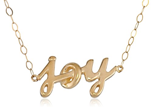 Klassics 10k Yellow Gold “Joy” Pendant Necklace, 17″