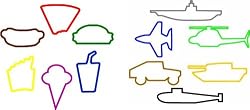 Goofy Bands Fast Food / Military Combo (48 Count)