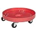 Dixie Poly D-17-15 Plastic Drum Dolly for 15 gallon Drum, 600 lbs Capacity, 16.5" Diameter x 6.5" Height, Red