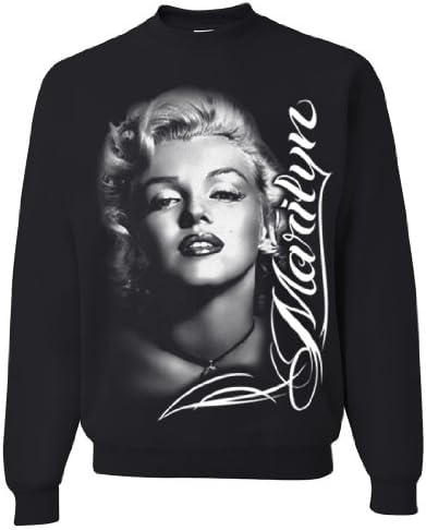 Marilyn Monroe Portrait Signature Unisex Crewneck Sweatshirt by DSC